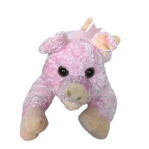 ACM Pink Piglet Plush Farm Animal Stuffed Animal 15.5"